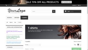 prestashop scroll move on top of the page