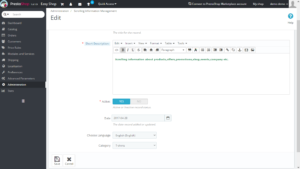 prestashop scroll move on top of the page